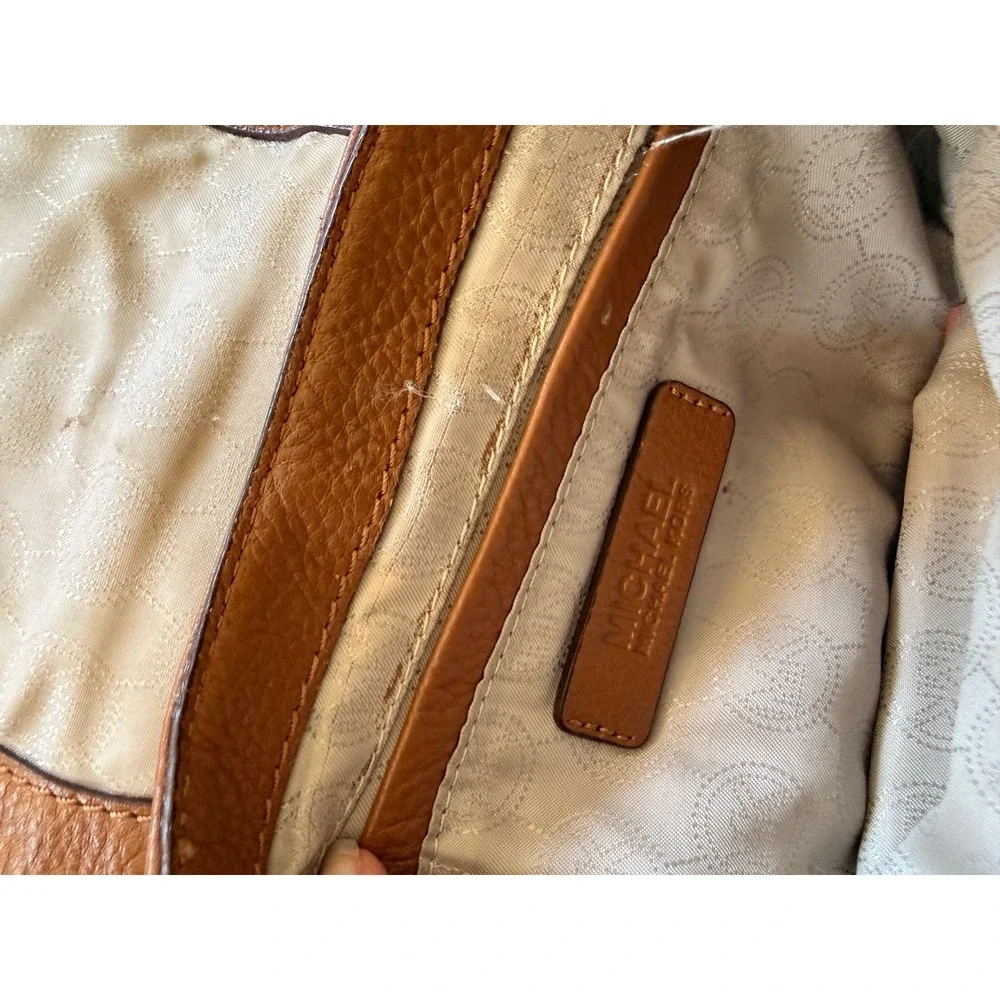 Michael Kors Brown Leather Crossbody Bag